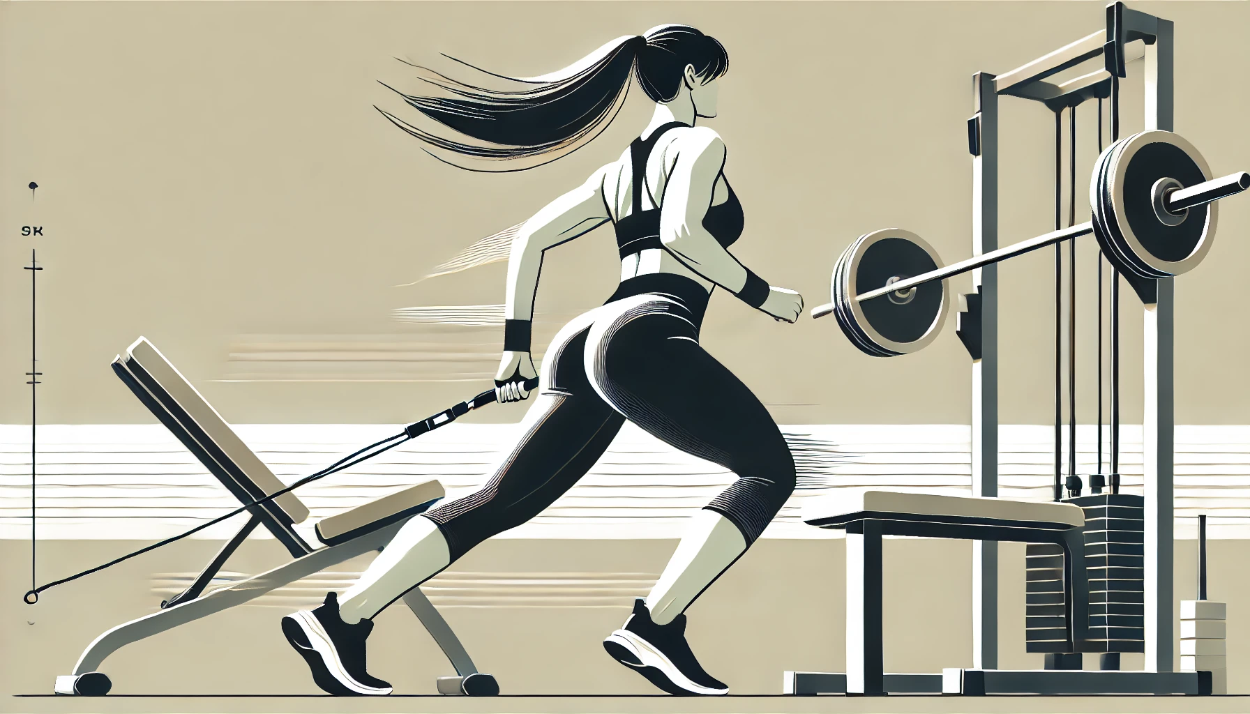 Woman at the gym